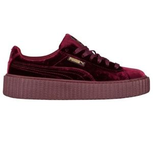 FENTY X PUMA Women’s Red Velvet Creepers US 8